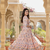 Ftdiva women's  embroidered anarkali pink printed kurti in rayon