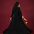 Ftdiva women's  embroidered anarkali black printed kurti in rayon