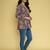 Ftdiva women stylish paisley printed straight kurta in multicolor