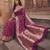 purple silk blend saree with blouse
