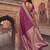 purple silk blend saree with blouse