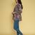 Ftdiva women stylish paisley printed straight kurta in multicolor