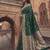 d green silk blend saree with blouse