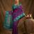 Purple silk blend saree with blouse