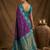 Purple silk blend saree with blouse