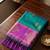 Violet silk blend saree with blouse