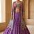 Purple Silk Navratri Lehenga Choli With Koti