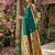 Blue silk blend saree with blouse