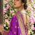 Violet silk blend saree with blouse