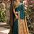Green silk blend saree with blouse