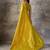 mustard kanchipuram silk blend saree with blouse