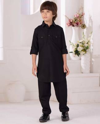 black boys pathani kurta ethnic wear for boys  momento fashions 1