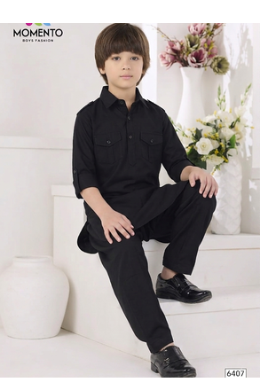 black boys pathani kurta ethnic wear for boys  momento fashions 4