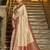 maroon banarasi silk blend saree with blouse