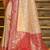 pink banarasi silk blend saree with blouse