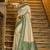 green banarasi silk blend saree with blouse