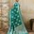 Sky blue silk blend saree with blouse