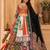 Multicolour Mirror Silk Navratri Lehnega Choli With Dupatta