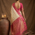 Off white silk blend saree with blouse