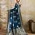 Navy silk blend saree with blouse
