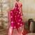 Pink silk blend saree with blouse