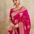 Pink silk blend saree with blouse