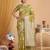 Olive linen saree with blouse
