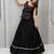 Black color Lace border Navratri Cotton Lahenga Choli Jacket
