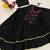 Black color Lace border Navratri Cotton Lahenga Choli Jacket