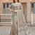 L brown linen saree with blouse