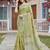 Pista linen saree with blouse
