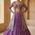 Purple Silk Navratri Lehenga Choli With Koti