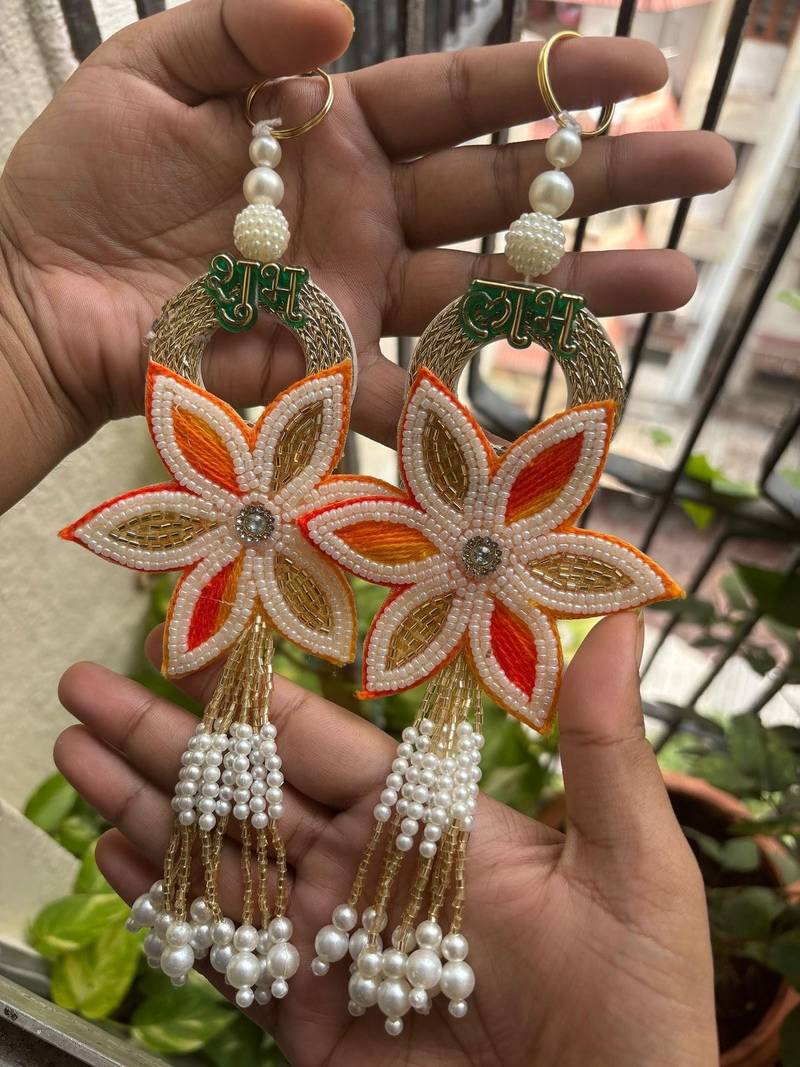 handmade multicolour traditional hanging for decorative hanging toran for home decor (pack of 2)