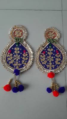 handmade multicolour traditional patra hanging for decoration hanging toran for home decor (pack of 2) 1