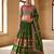 Green Mirror Navratri Lehnega Choli With Dupatta