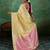 Yellow linen saree with blouse