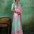 Pink linen saree with blouse