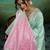 Mint linen saree with blouse