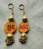handmade multicolour hanging for decoration hanging for toran home decor (pack of 2)