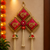 handmade multicolour traditional cushion hanginghanging toran for home decor (pack of 2)