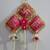 handmade multicolour traditional cushion hanginghanging toran for home decor (pack of 2)