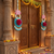 handmade multicolour traditional hanging for decoration hanging toran for home decor (pack of 2)