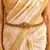 Traditional Lakshmi Kamarbandh, Antique Gold Tone Saree Waist Belt with Pearl Drops