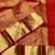 banarasi silk blend maroon color women's saree with blouse