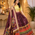 Wine Color Digital Print And Mirror Work Slik Blend Lehenga Choli