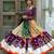 Mutli Color Digital Print And Mirror Work Cotton Lehenga Choli