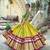 Multi Color Digital Print And Mirror Work Slik Blend Lehenga Choli