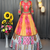 Multi Color Digital Print And Mirror Work Slik Blend Lehenga Choli