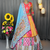 Multi Color Digital Print And Mirror Work Slik Blend Lehenga Choli