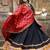 Black Color Digital Print And Mirror Work Cotton Lehenga Choli